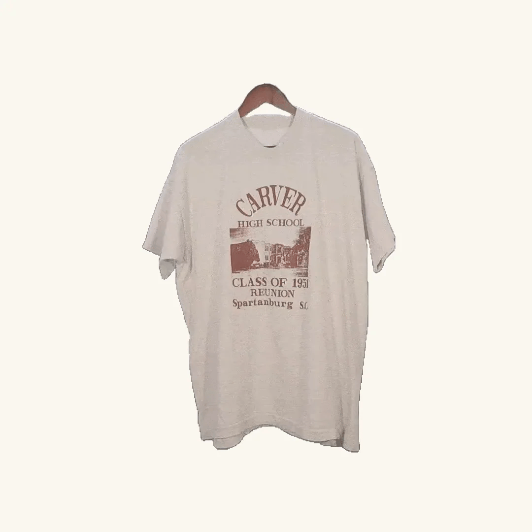 Carver High School '51 Single Stitch Tee