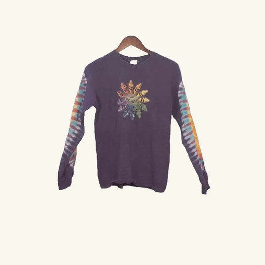 Crayola Factory Long Sleeve Tie Dye Graphic Tee