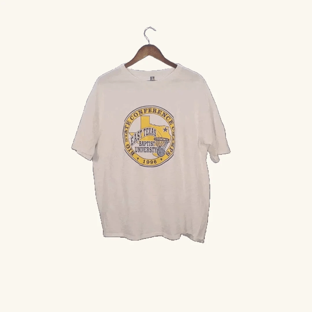 ETBU 1996 Basketball State Champs Single Stitch Tee