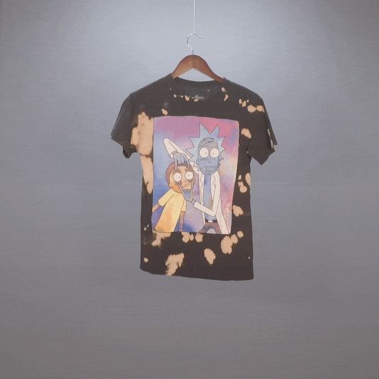 Bleached Rick and Morty Graphic Tee