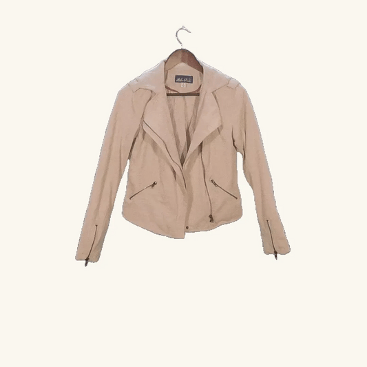 Blue Rain Pink Suede Jacket (Womens)