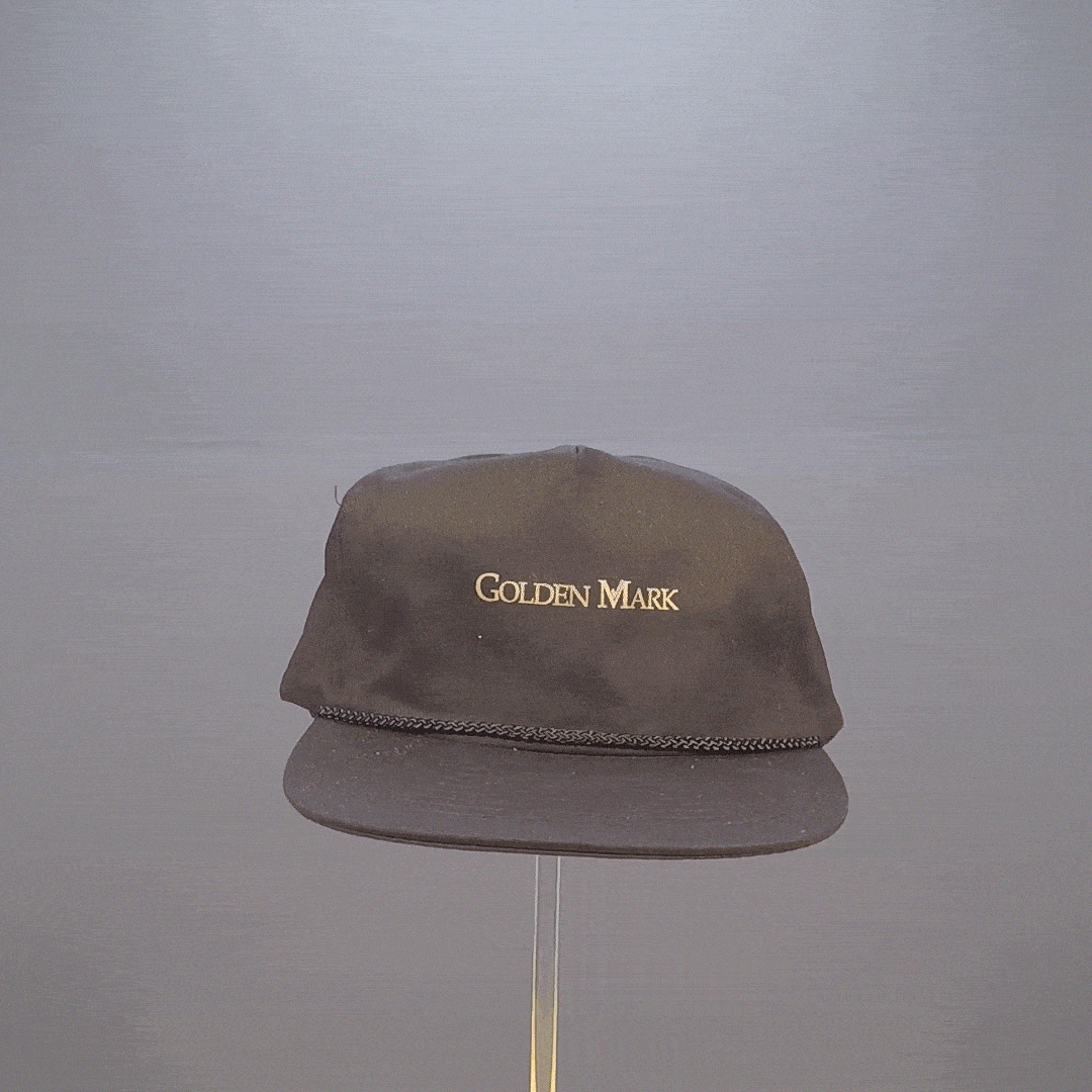 Golden Mark Flatbrim Hat (Black)