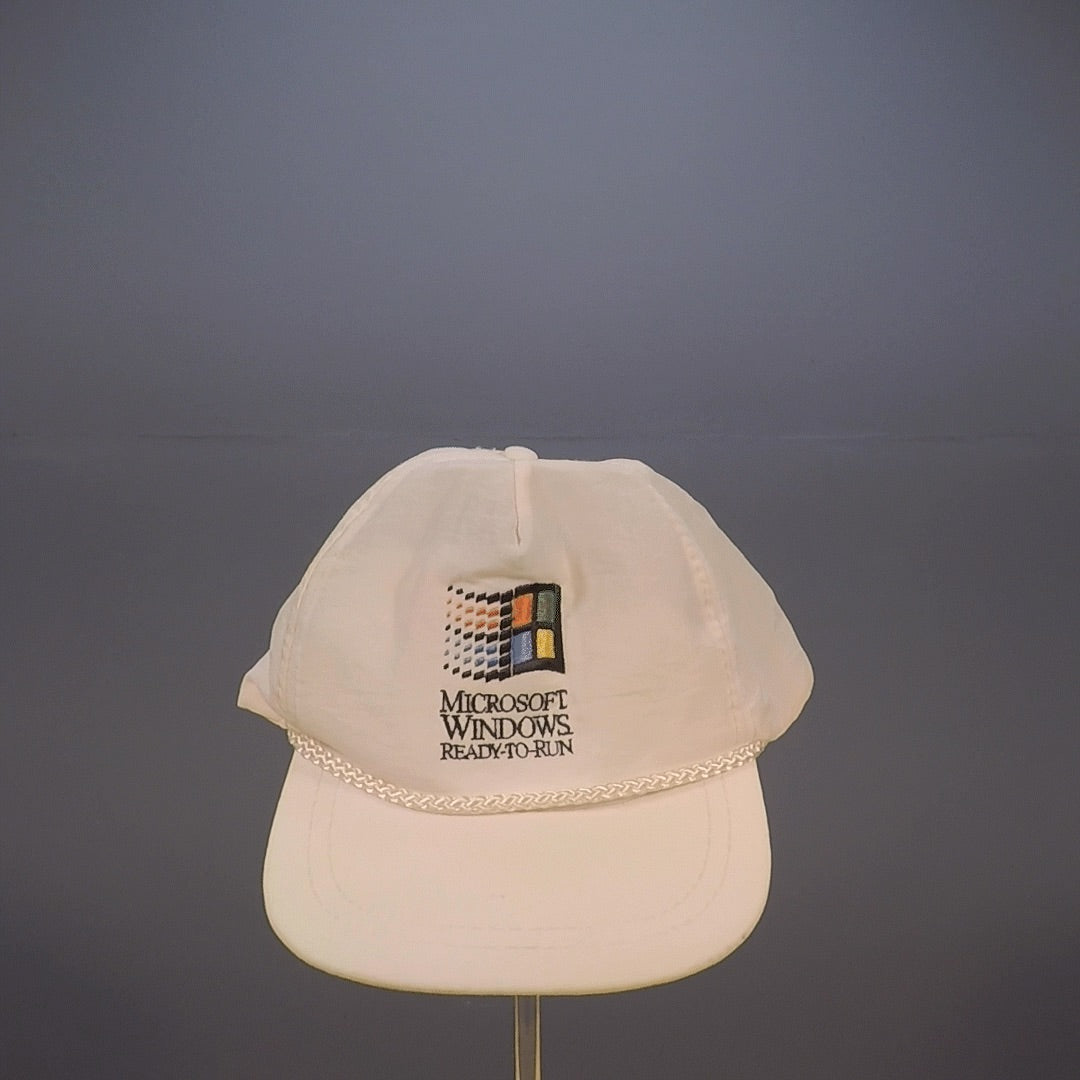 Microsoft Windows Ready to Run Vintage Flatbrim Hat