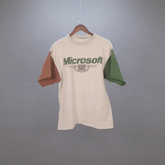 Vintage Microsoft Colorblock Graphic Tee