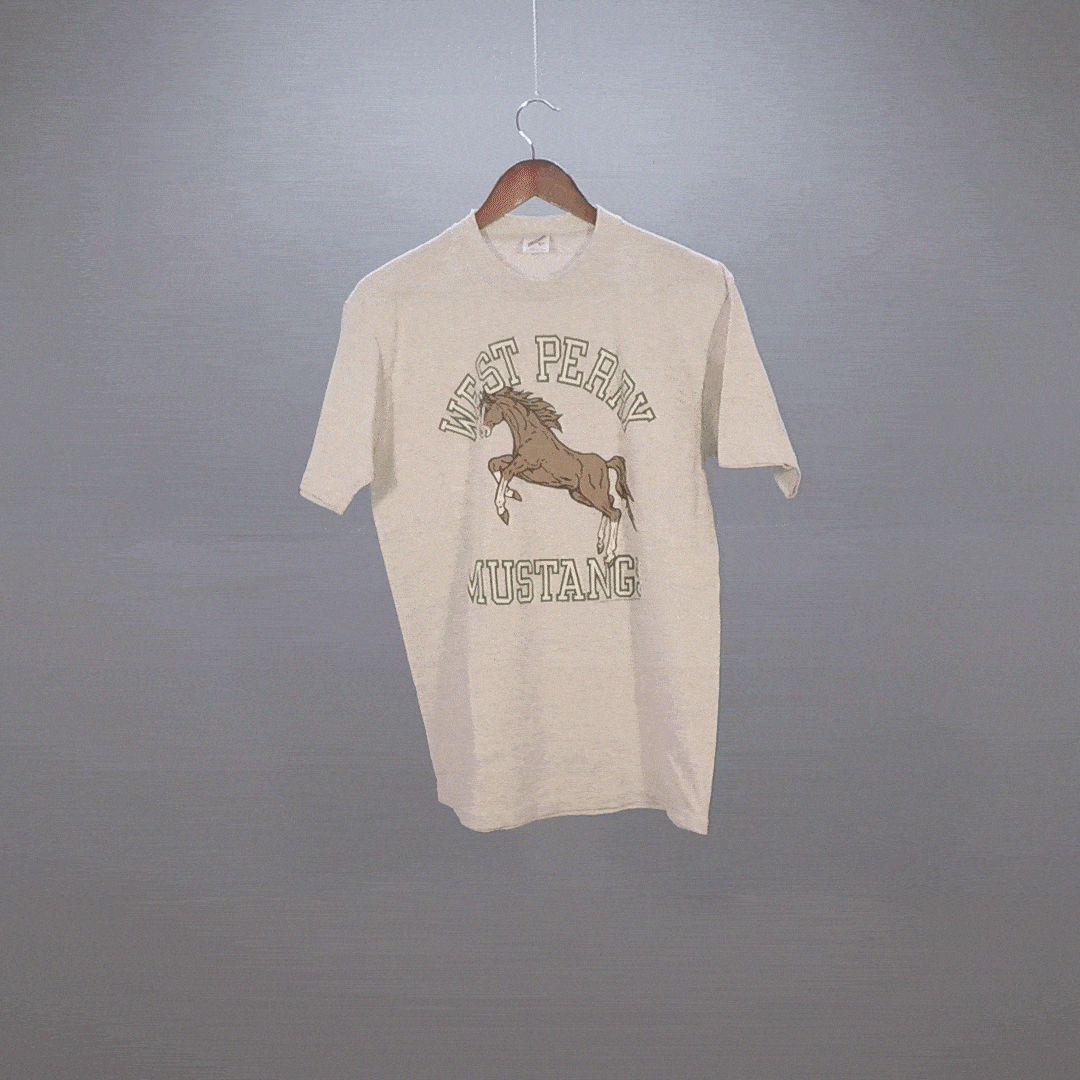 Vintage West Perry Mustangs Single Stitch Tee